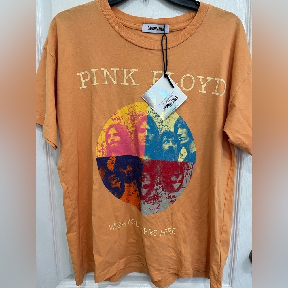 Daydreamer Pink Floyd wish you were here peach tee new Xsmall - Picture 5 of 5